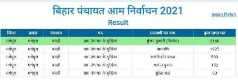 Bihar Panchayat Chunnav Result check Kese kare