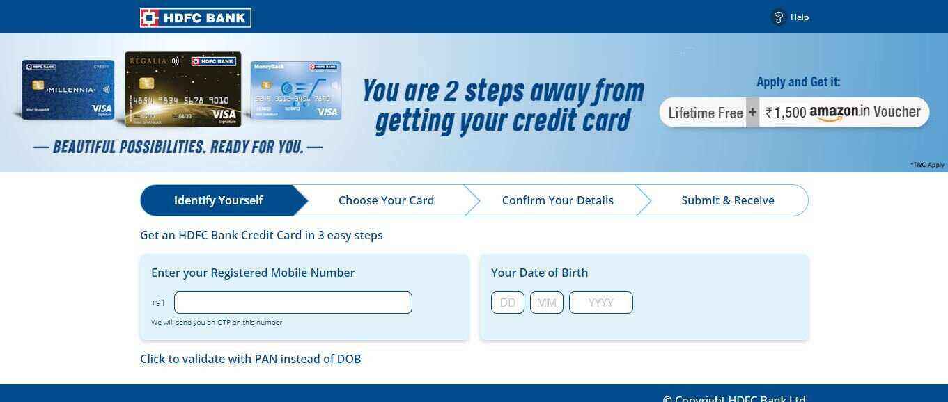 HDFC Credit Card Apply Online 2023