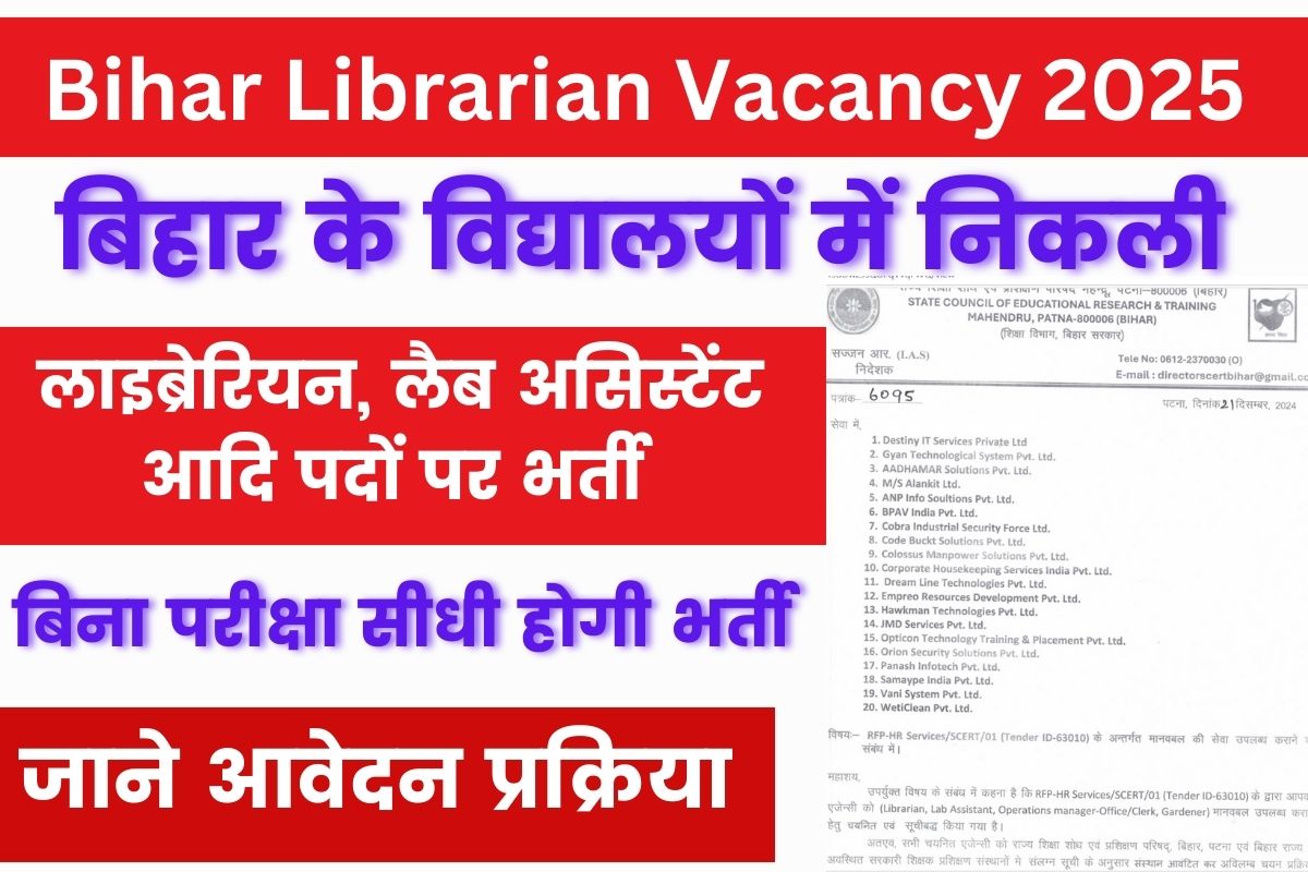 Bihar Librarian Recruitment 2025