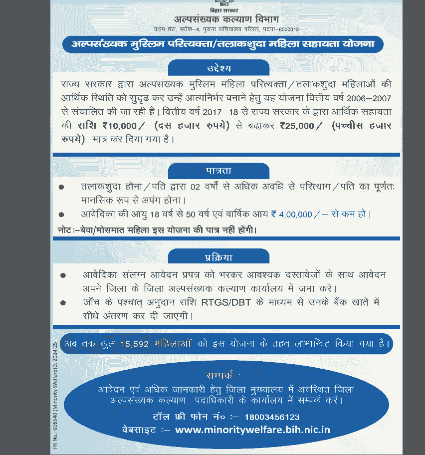 Bihar Mahila Sahayata Yojana