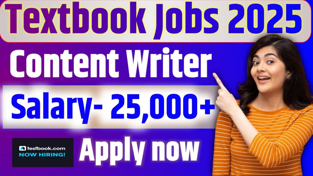 Textbook Content Writing Jobs 2025