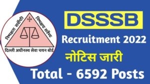 DSSSB Recruitment 2022 Calendar