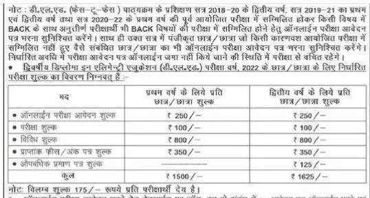 Bihar DElEd Exam Form 2022