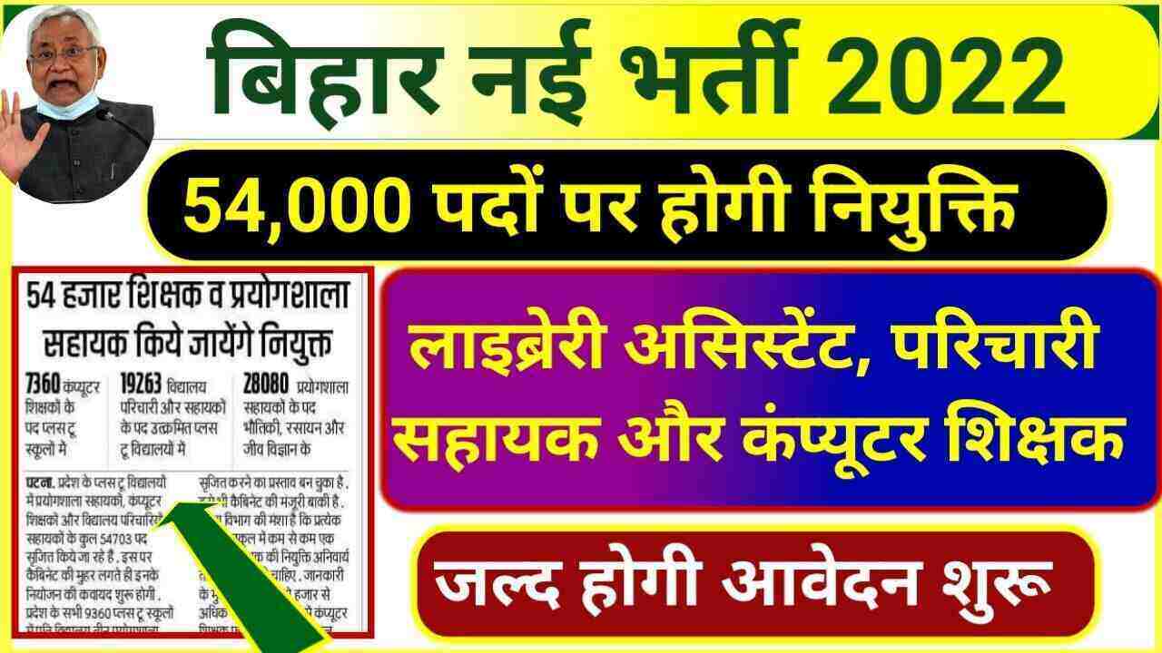 Bihar Librarian Recruitment 2022 Breaking News 