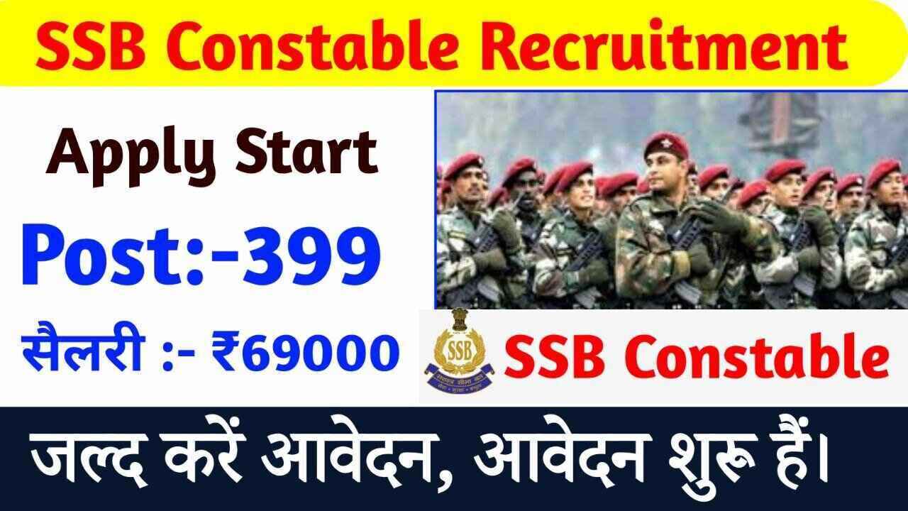 SSB Constable New Vacancy 2022