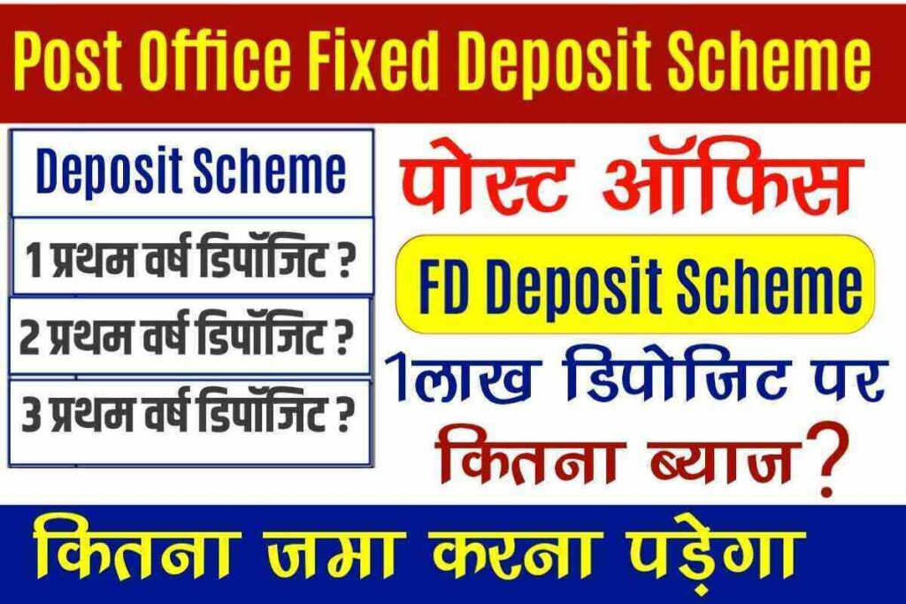 Post Office Fixed Deposit Interest Rates 2022 जानें पोस्ट ऑफिस में FD