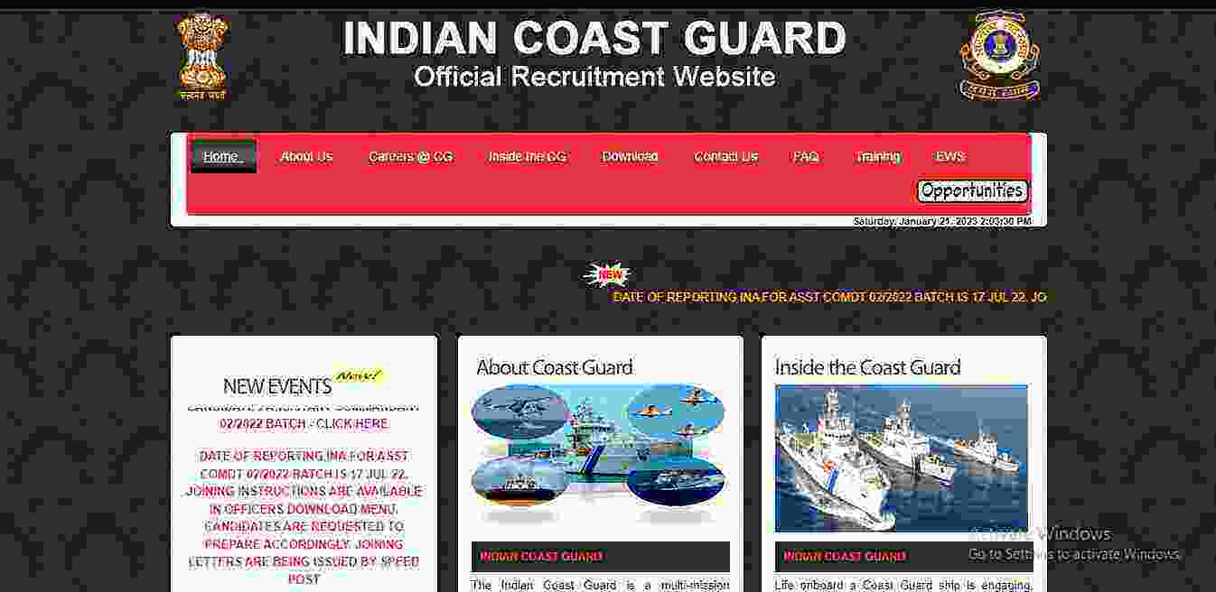Indian Coast Guard Navik Bharti 2023