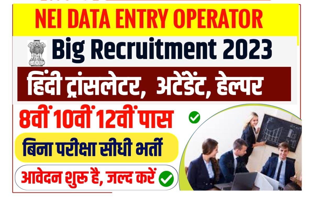 NEI Data Entry Operator Vacancy 2023