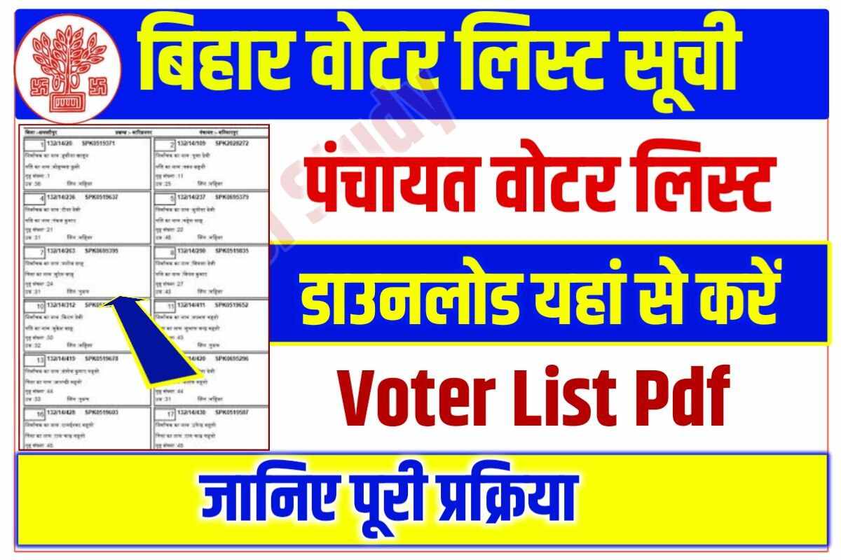 Bihar New Voter List 2023 Download