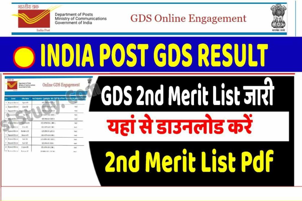 India Post GDS 2nd Merit List 2023: इंडिया पोस्ट GDS 2nd मेरिट लिस्ट कब ...