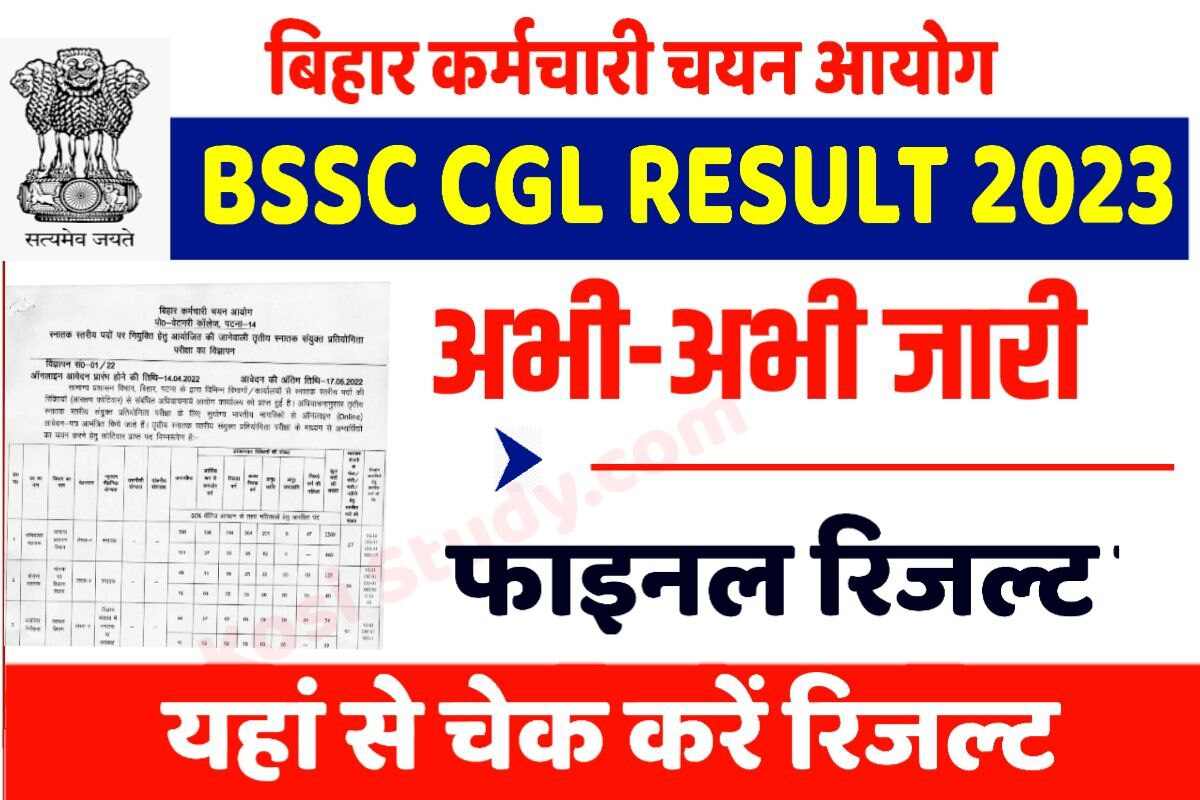 BSSC CGL Result 2023