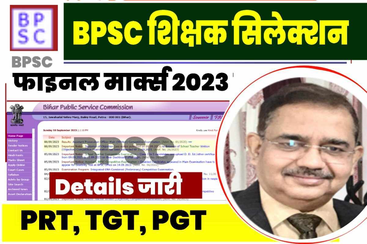 BPSC TRE Selection Marks 2023