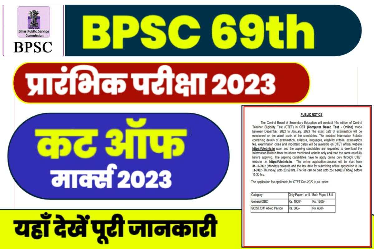 69th BPSC Cut-Off Marks 2023